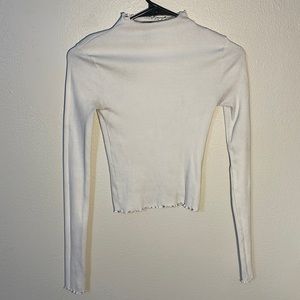 Long sleeve basic crop top